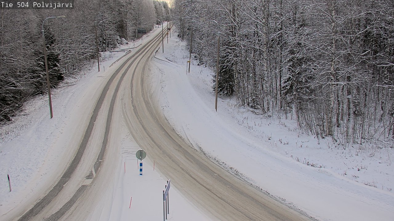 Weather Camera Image Road 504 Polvijärvi, Polvijärvi, Pohjois-Karjala