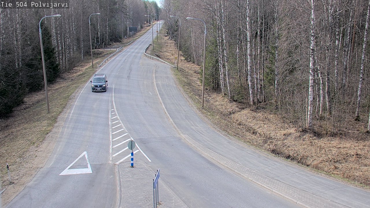 Weather Camera Image Väg 504 Polvijärvi, Polvijärvi, Pohjois-Karjala