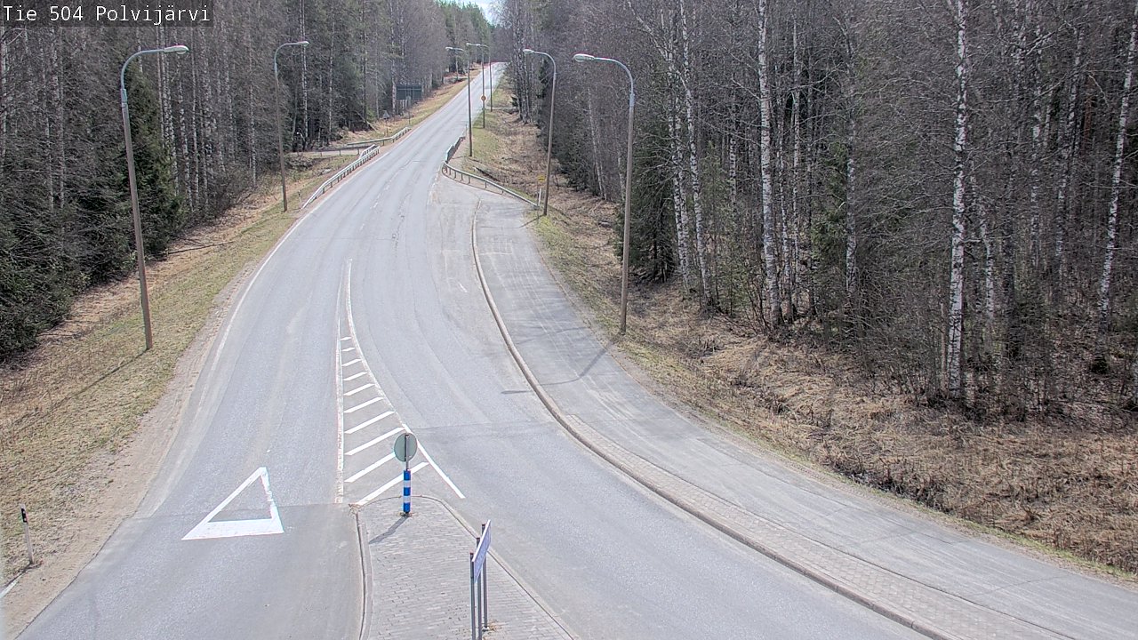 Weather Camera Image Väg 504 Polvijärvi, Polvijärvi, Pohjois-Karjala