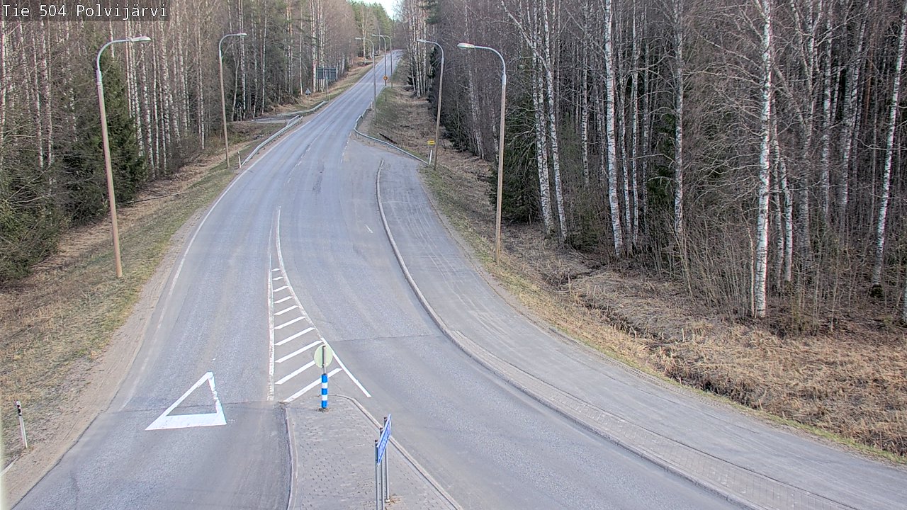 Weather Camera Image Väg 504 Polvijärvi, Polvijärvi, Pohjois-Karjala