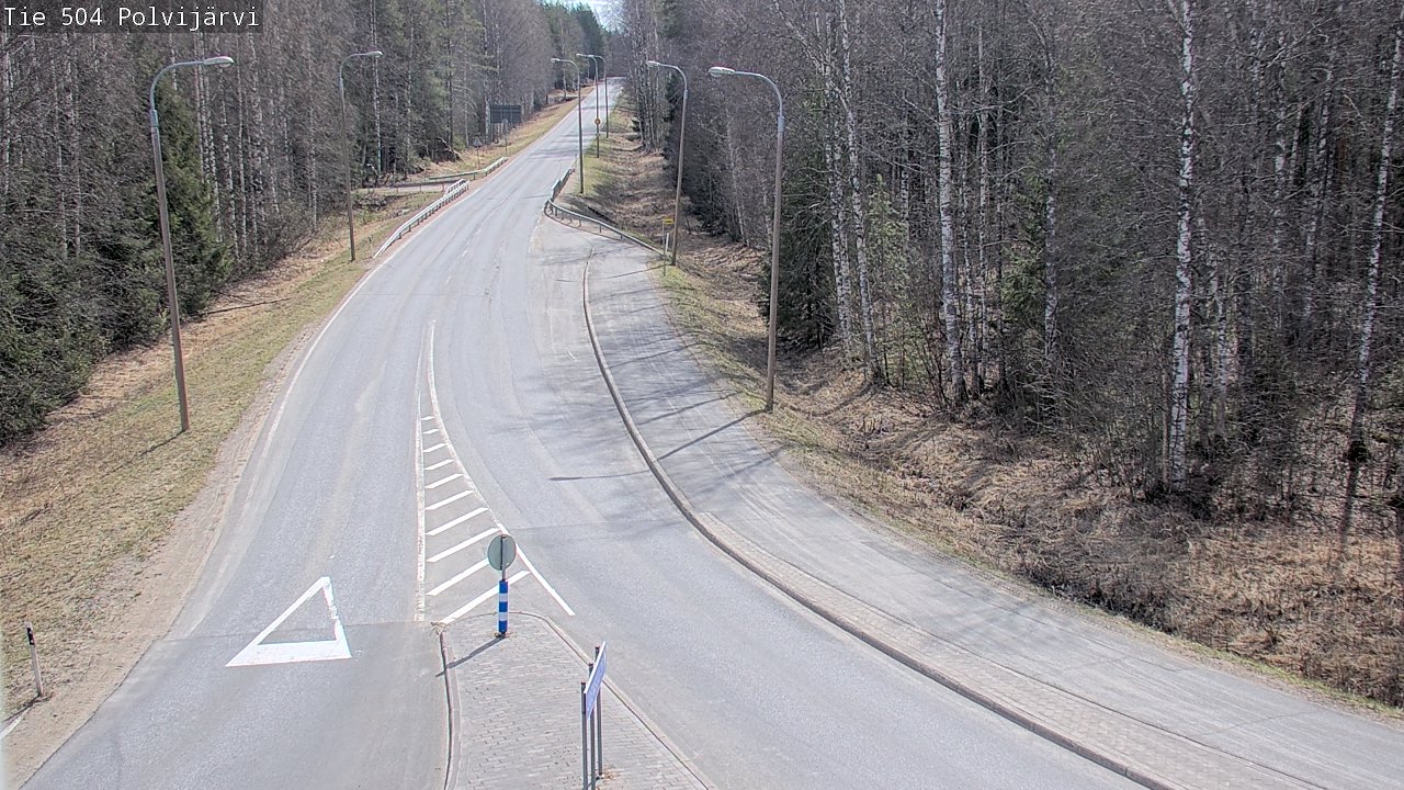 Weather Camera Image Väg 504 Polvijärvi, Polvijärvi, Pohjois-Karjala