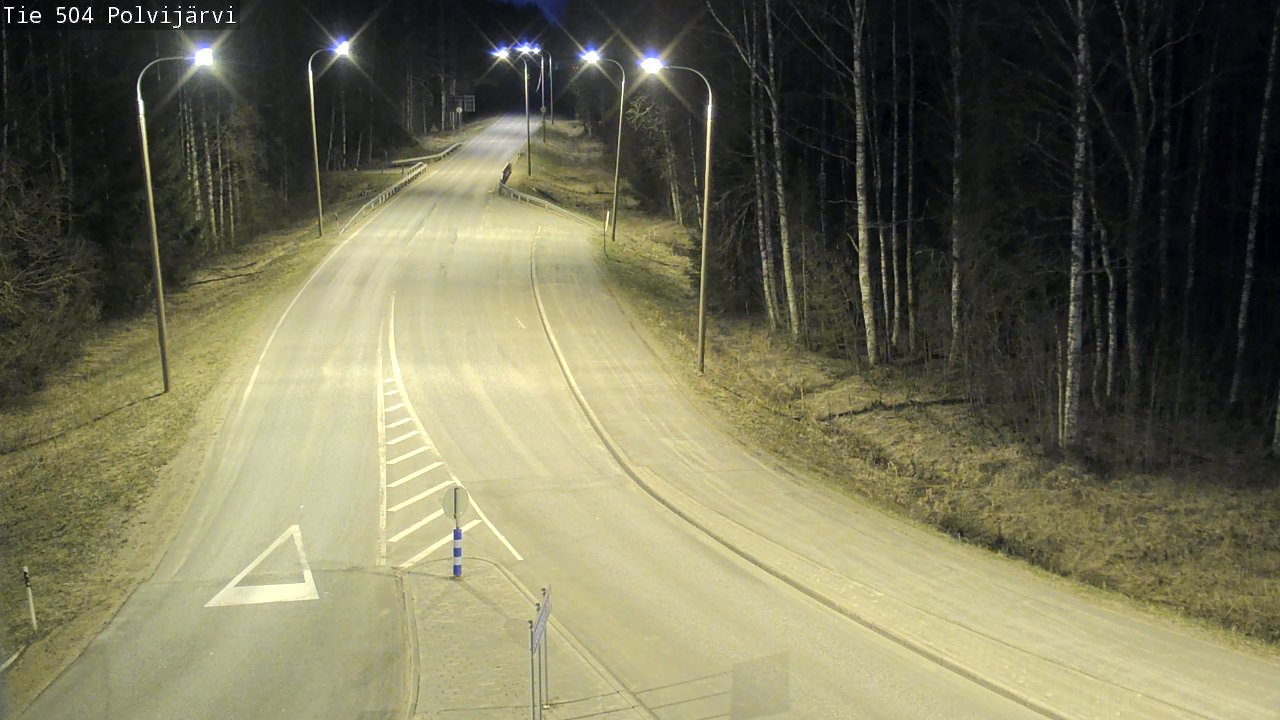 Weather Camera Image Väg 504 Polvijärvi, Polvijärvi, Pohjois-Karjala