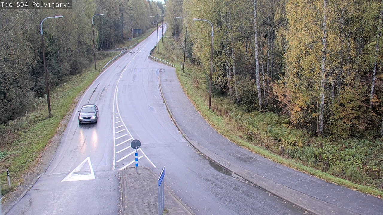 Weather Camera Image Väg 504 Polvijärvi, Polvijärvi, Pohjois-Karjala