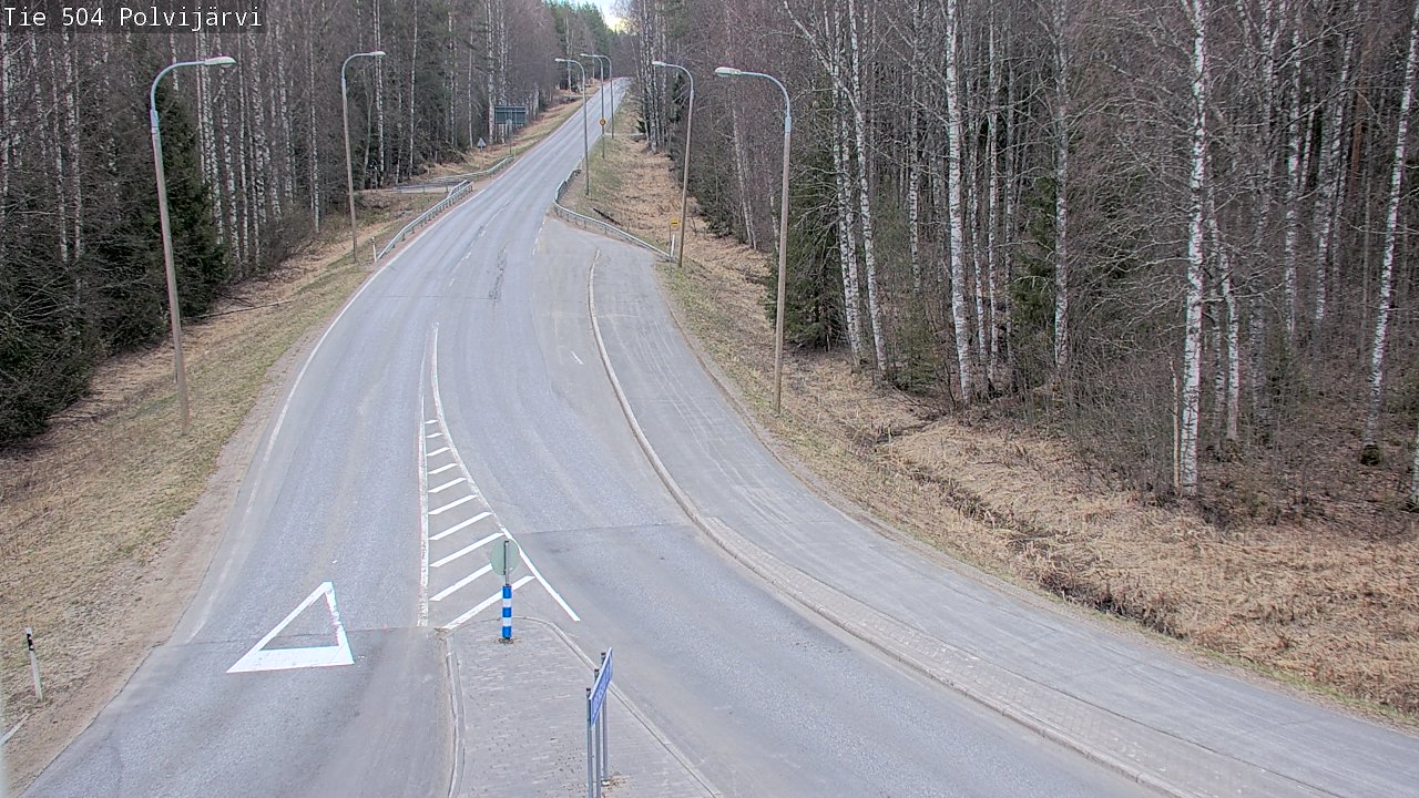 Weather Camera Image Väg 504 Polvijärvi, Polvijärvi, Pohjois-Karjala