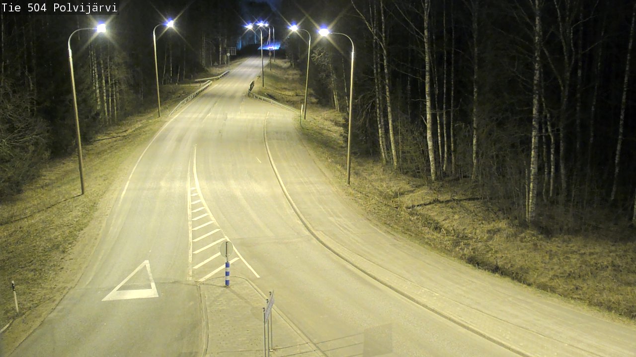 Weather Camera Image Väg 504 Polvijärvi, Polvijärvi, Pohjois-Karjala