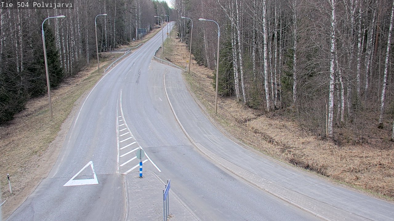 Weather Camera Image Väg 504 Polvijärvi, Polvijärvi, Pohjois-Karjala