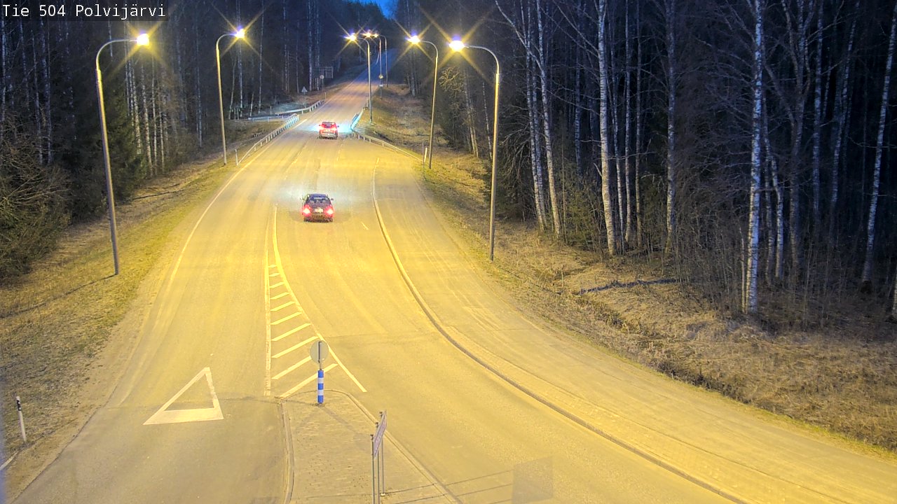 Weather Camera Image Väg 504 Polvijärvi, Polvijärvi, Pohjois-Karjala