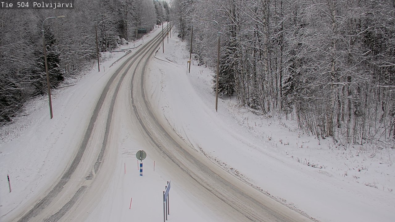 Weather Camera Image Road 504 Polvijärvi, Polvijärvi, Pohjois-Karjala