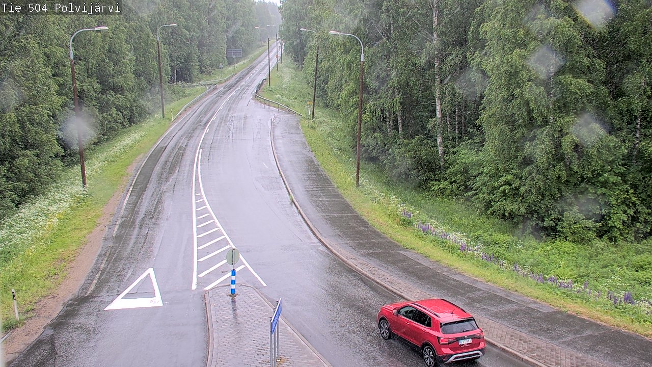 Weather Camera Image Väg 504 Polvijärvi, Polvijärvi, Pohjois-Karjala