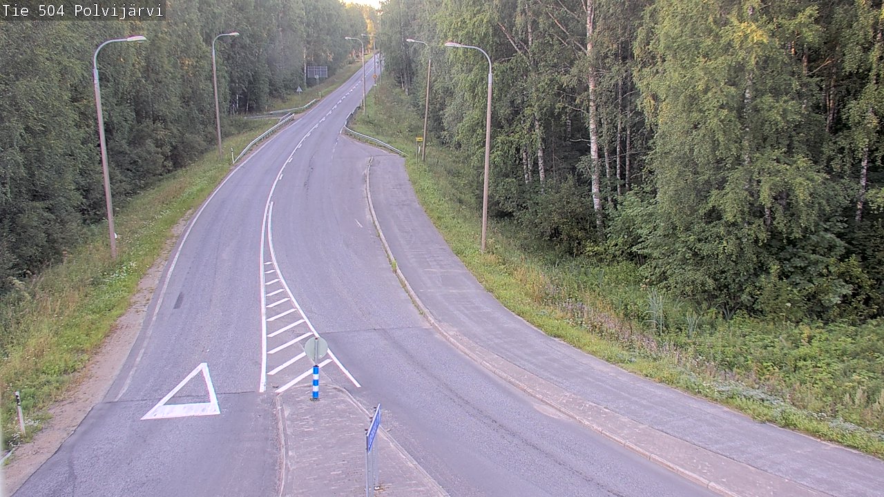 Weather Camera Image Road 504 Polvijärvi, Polvijärvi, Pohjois-Karjala