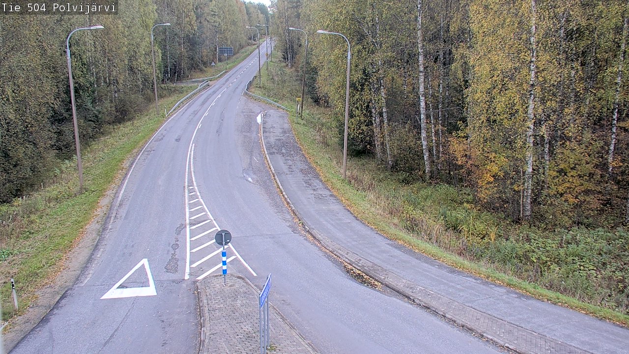 Weather Camera Image Väg 504 Polvijärvi, Polvijärvi, Pohjois-Karjala