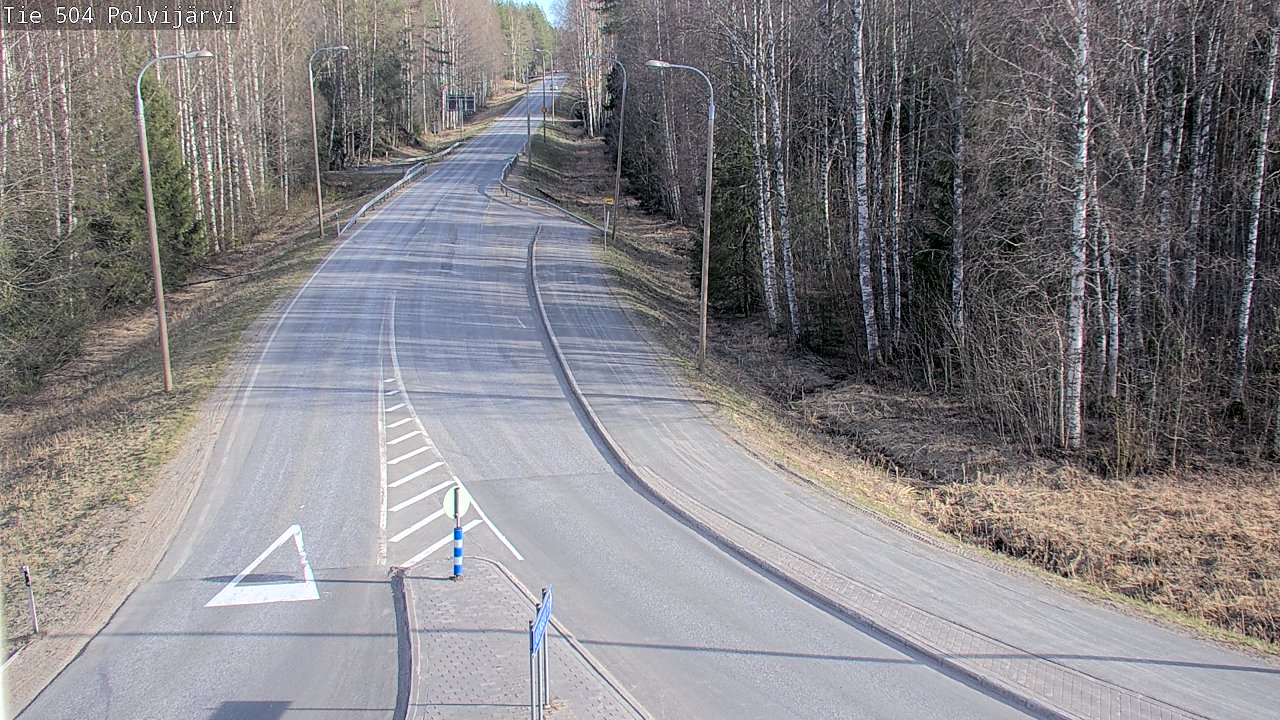 Weather Camera Image Väg 504 Polvijärvi, Polvijärvi, Pohjois-Karjala