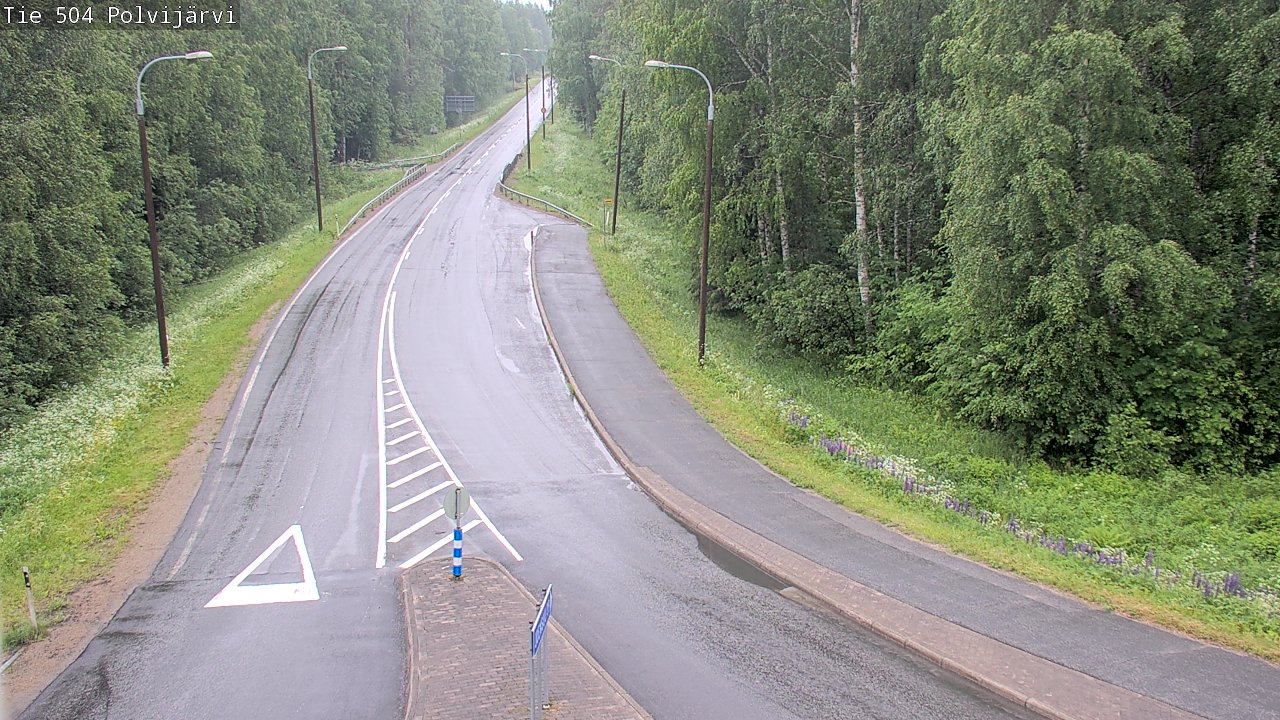Weather Camera Image Väg 504 Polvijärvi, Polvijärvi, Pohjois-Karjala