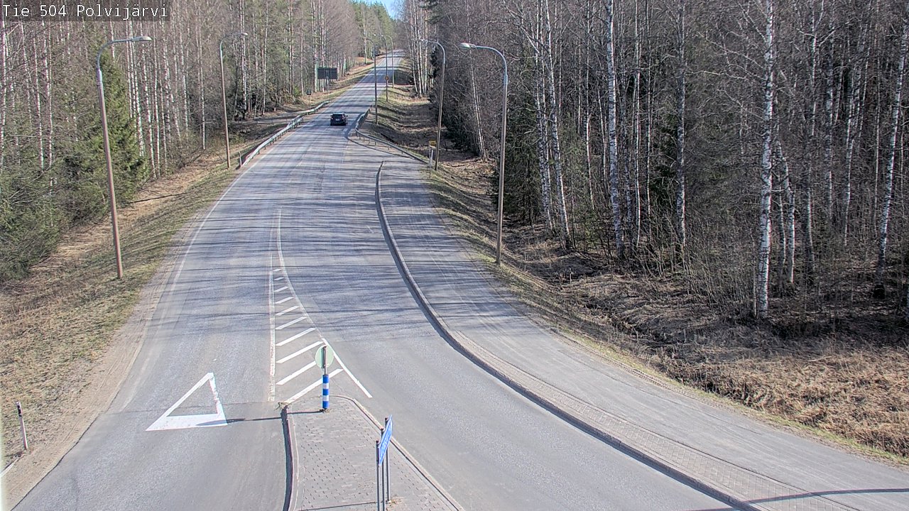 Weather Camera Image Väg 504 Polvijärvi, Polvijärvi, Pohjois-Karjala