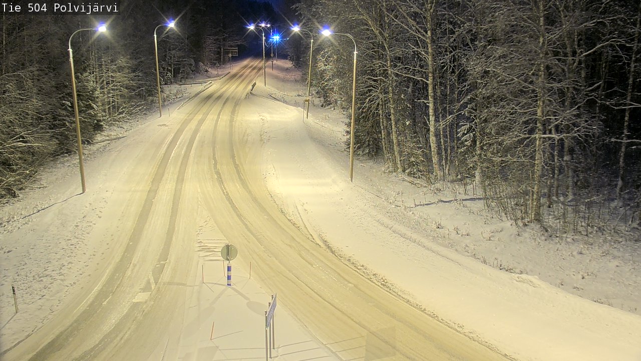 Weather Camera Image Road 504 Polvijärvi, Polvijärvi, Pohjois-Karjala