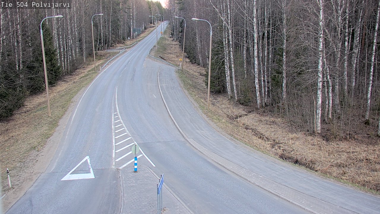 Weather Camera Image Väg 504 Polvijärvi, Polvijärvi, Pohjois-Karjala