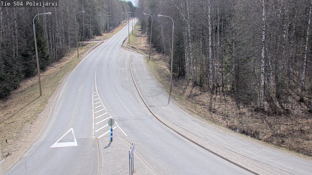 Weather Camera Image Väg 504 Polvijärvi, Polvijärvi, Pohjois-Karjala