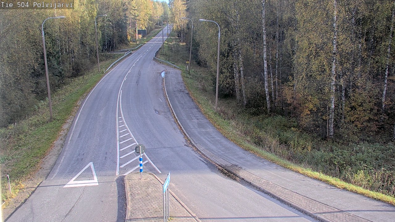 Weather Camera Image Väg 504 Polvijärvi, Polvijärvi, Pohjois-Karjala