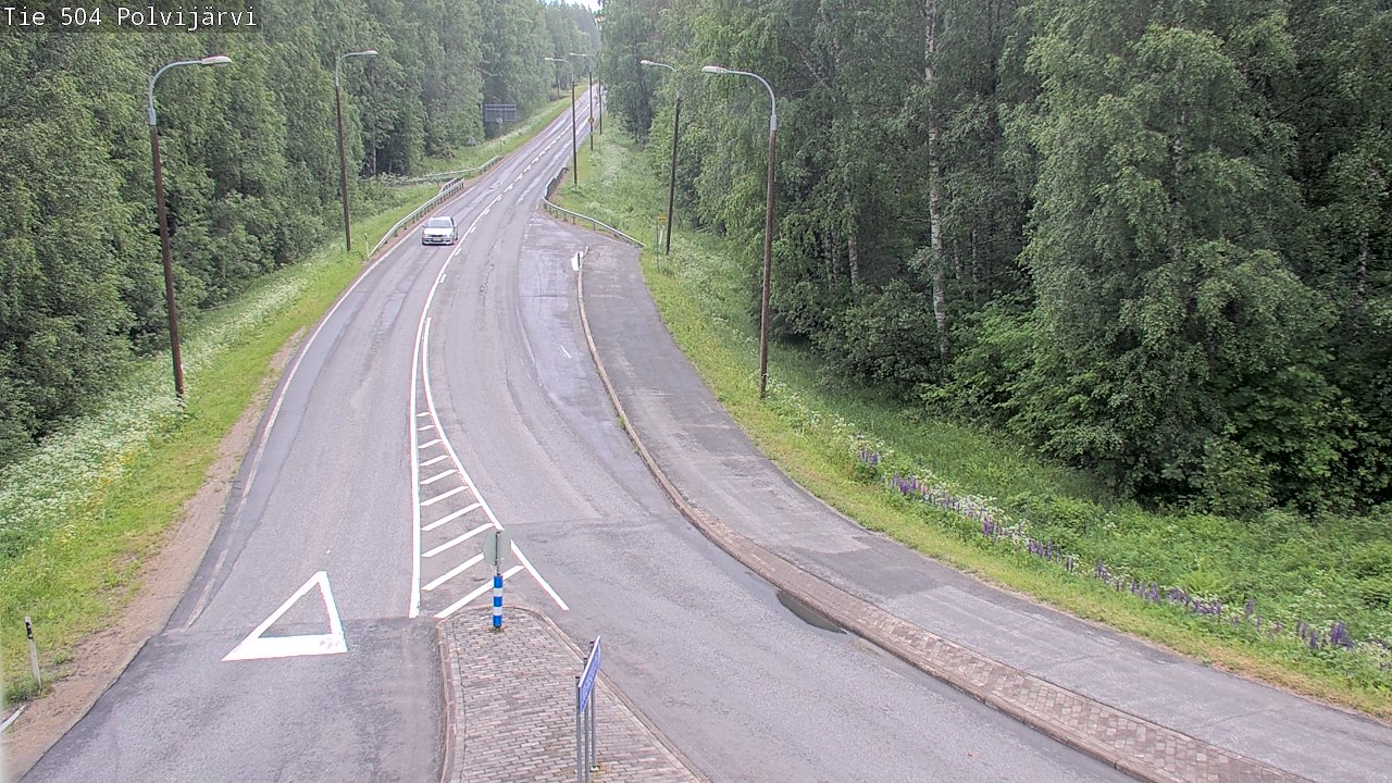 Weather Camera Image Väg 504 Polvijärvi, Polvijärvi, Pohjois-Karjala