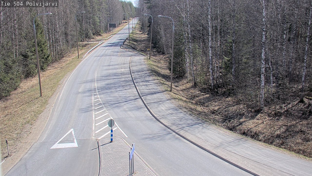Weather Camera Image Väg 504 Polvijärvi, Polvijärvi, Pohjois-Karjala