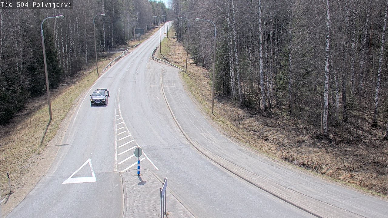 Weather Camera Image Väg 504 Polvijärvi, Polvijärvi, Pohjois-Karjala