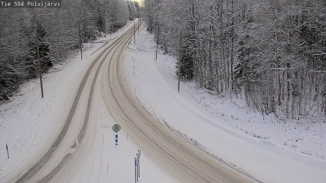 Weather Camera Image Road 504 Polvijärvi, Polvijärvi, Pohjois-Karjala