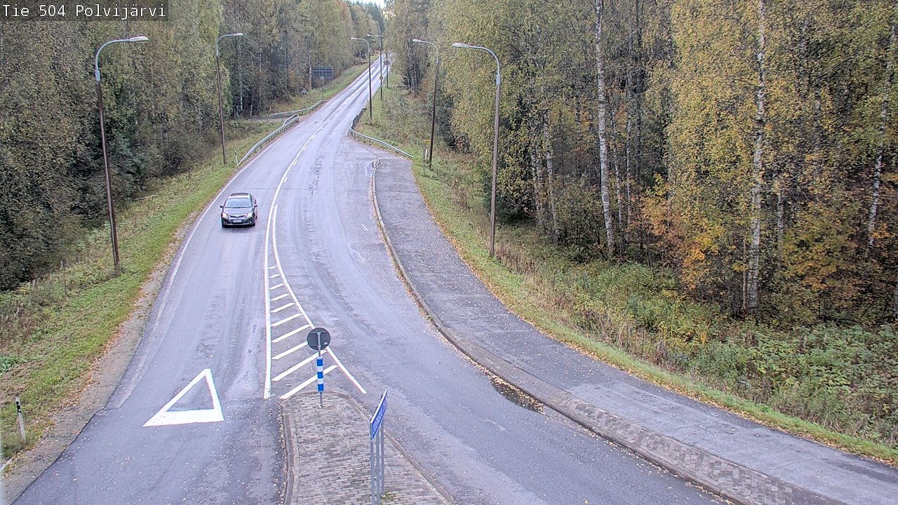 Weather Camera Image Väg 504 Polvijärvi, Polvijärvi, Pohjois-Karjala