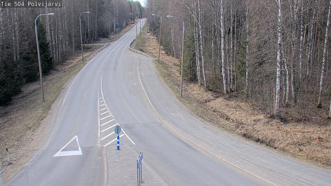 Weather Camera Image Väg 504 Polvijärvi, Polvijärvi, Pohjois-Karjala