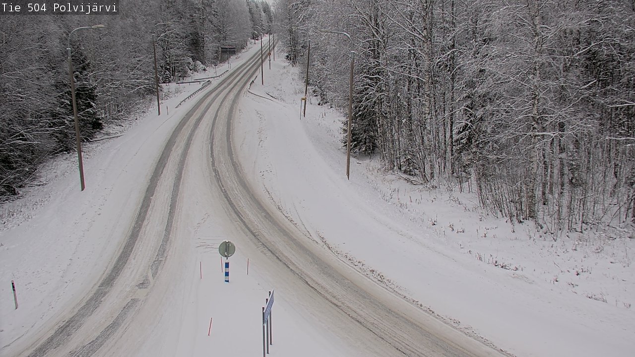 Weather Camera Image Road 504 Polvijärvi, Polvijärvi, Pohjois-Karjala