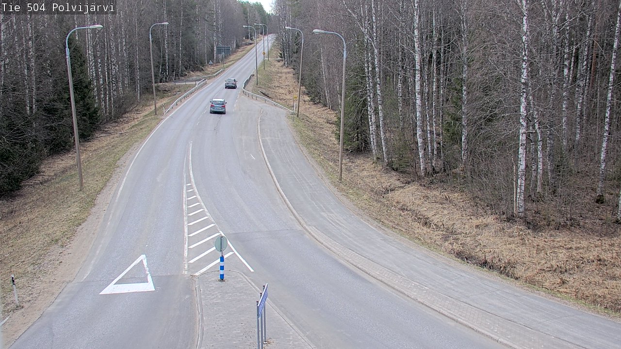 Weather Camera Image Väg 504 Polvijärvi, Polvijärvi, Pohjois-Karjala