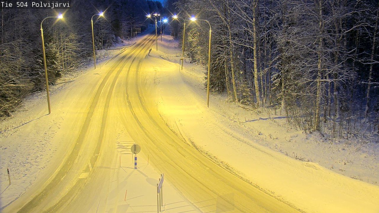 Weather Camera Image Road 504 Polvijärvi, Polvijärvi, Pohjois-Karjala