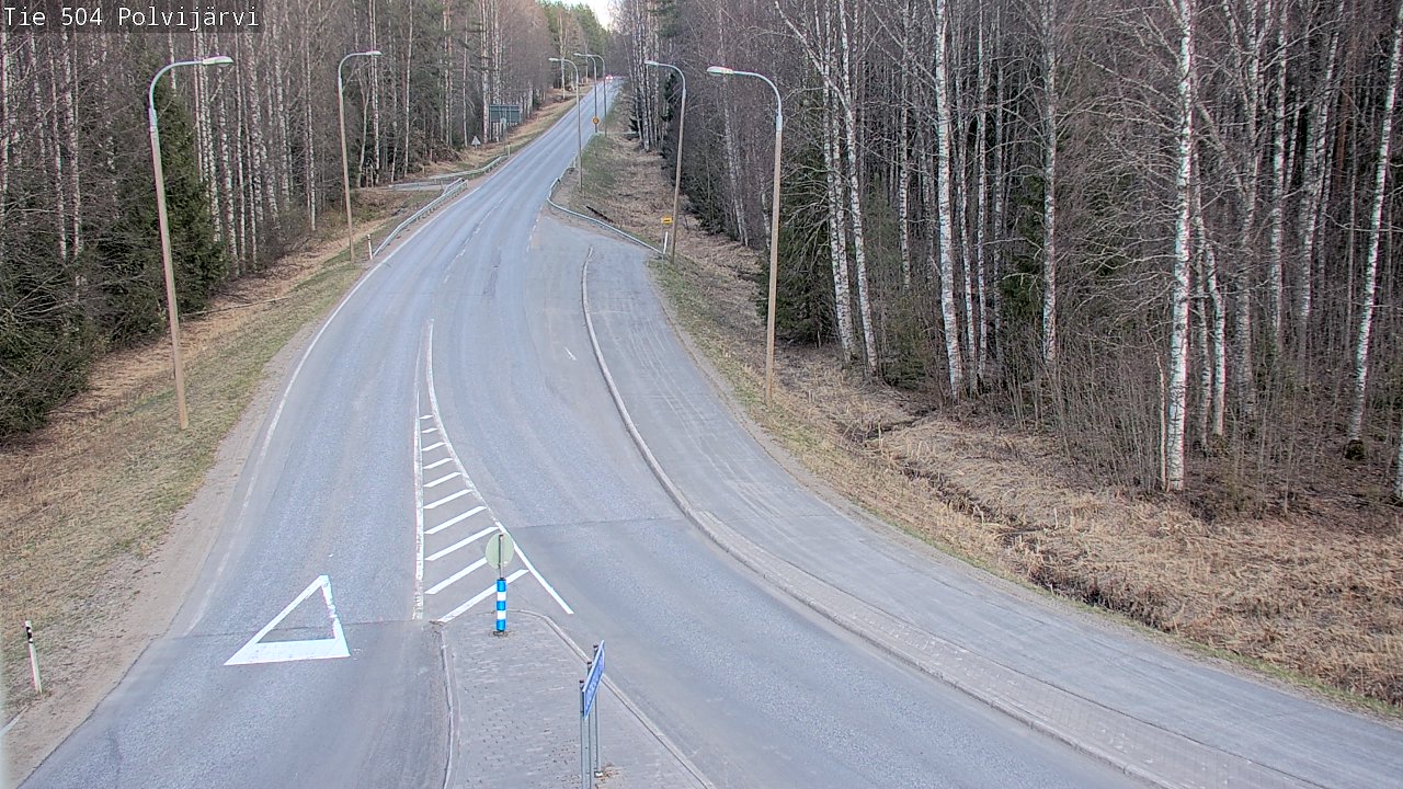 Weather Camera Image Väg 504 Polvijärvi, Polvijärvi, Pohjois-Karjala