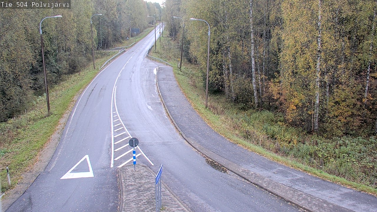Weather Camera Image Väg 504 Polvijärvi, Polvijärvi, Pohjois-Karjala