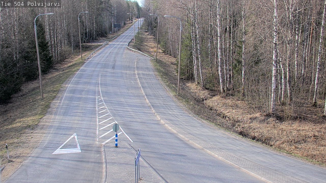 Weather Camera Image Road 504 Polvijärvi, Polvijärvi, Pohjois-Karjala
