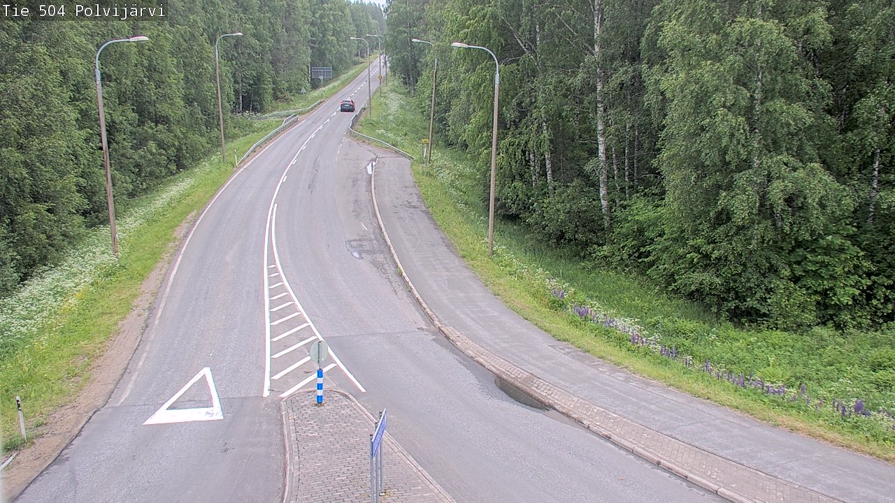 Weather Camera Image Road 504 Polvijärvi, Polvijärvi, Pohjois-Karjala