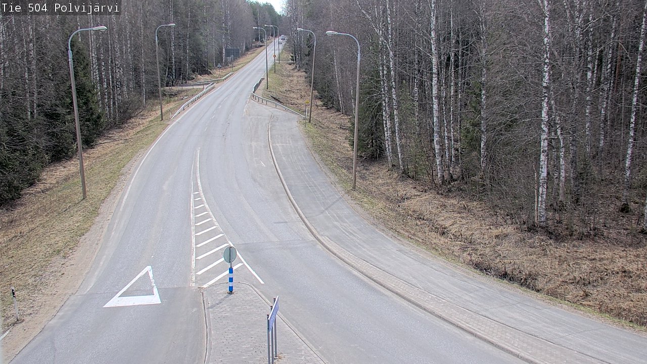 Weather Camera Image Väg 504 Polvijärvi, Polvijärvi, Pohjois-Karjala