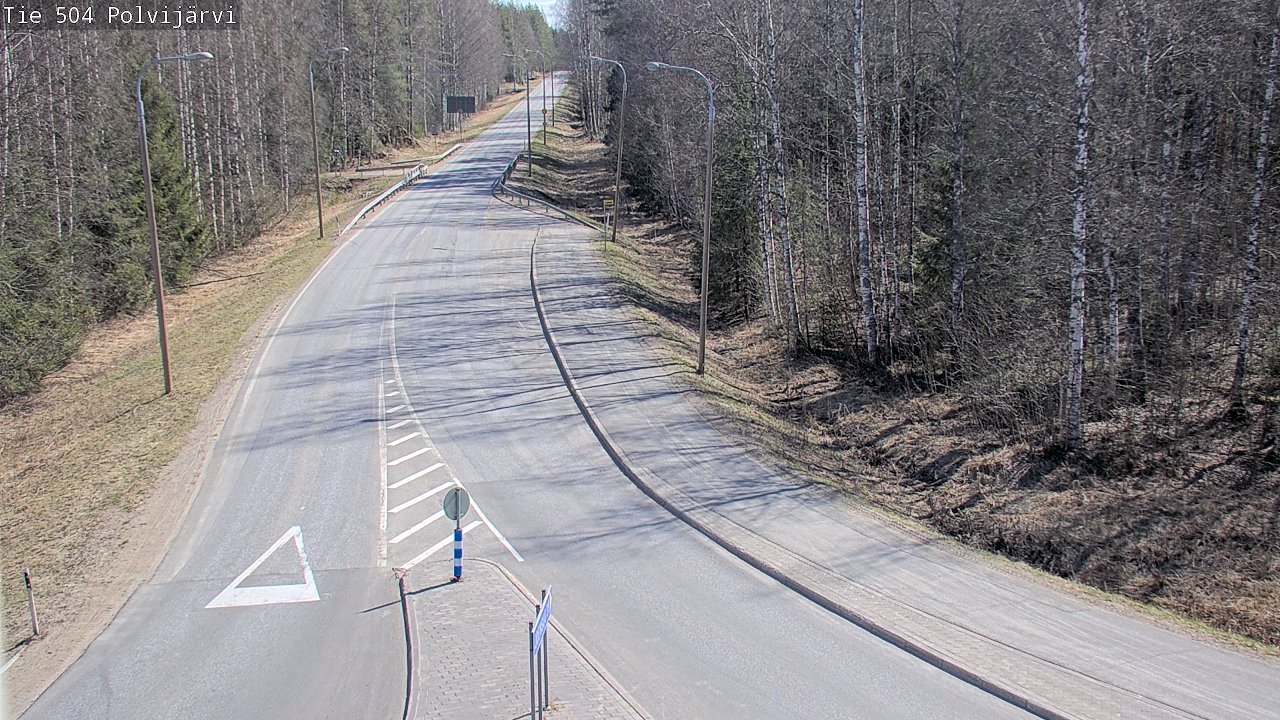 Weather Camera Image Väg 504 Polvijärvi, Polvijärvi, Pohjois-Karjala