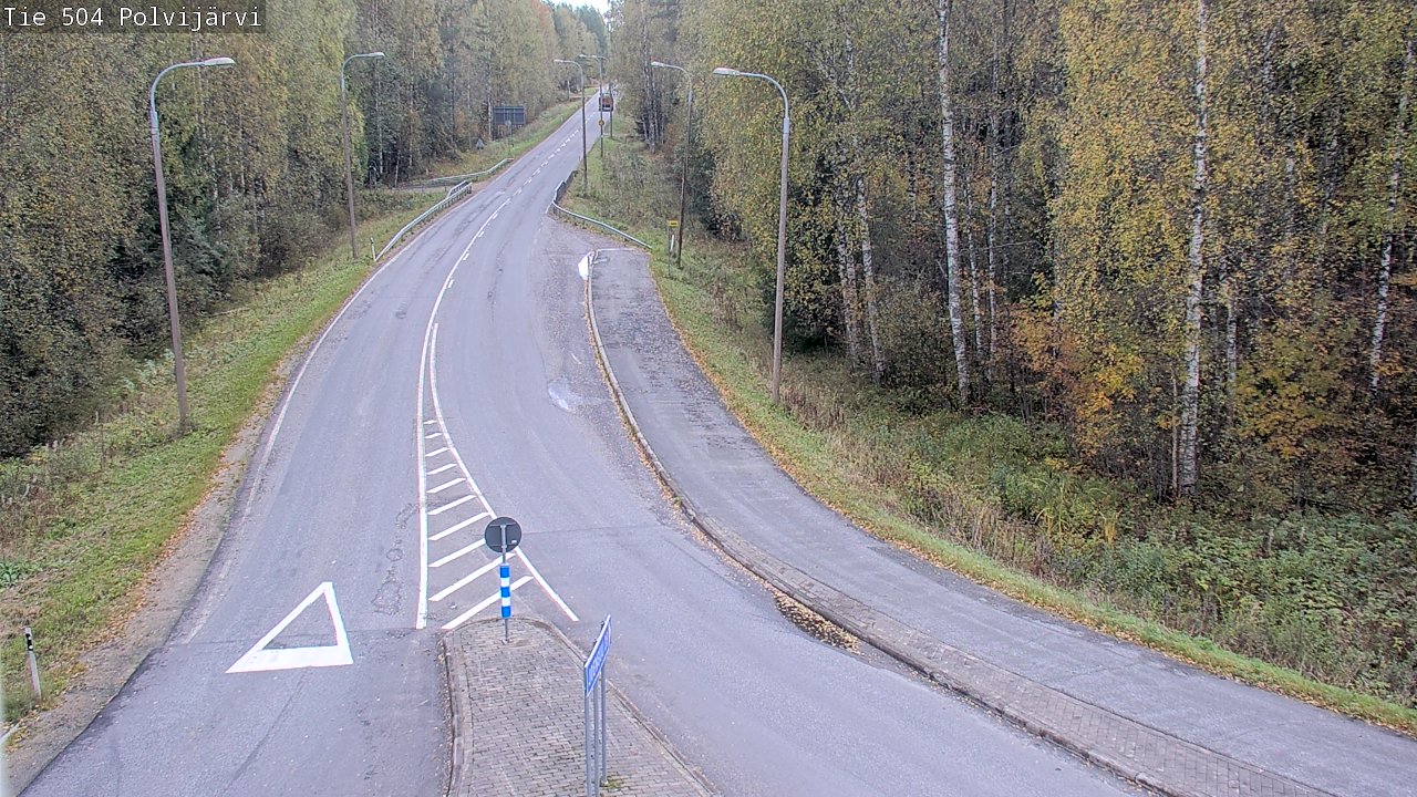 Weather Camera Image Väg 504 Polvijärvi, Polvijärvi, Pohjois-Karjala