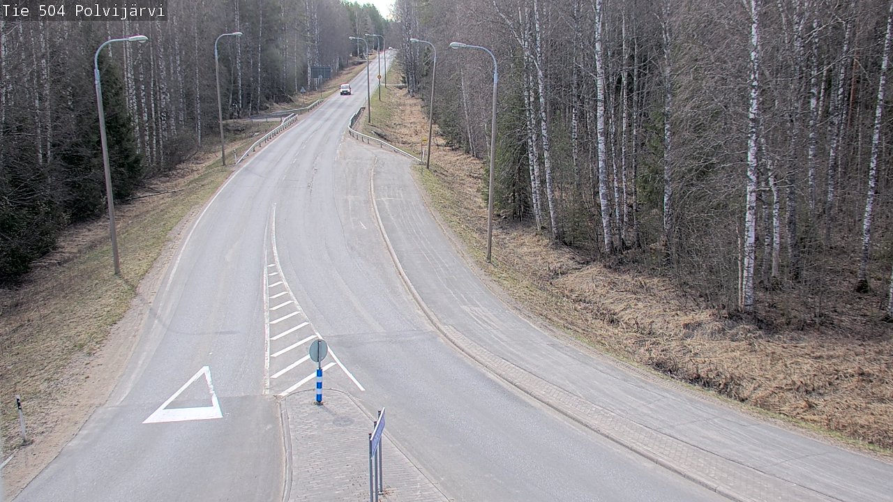 Weather Camera Image Väg 504 Polvijärvi, Polvijärvi, Pohjois-Karjala