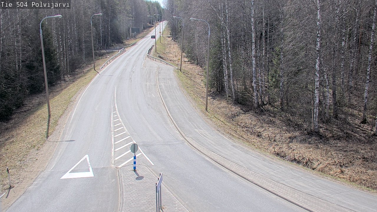 Weather Camera Image Väg 504 Polvijärvi, Polvijärvi, Pohjois-Karjala
