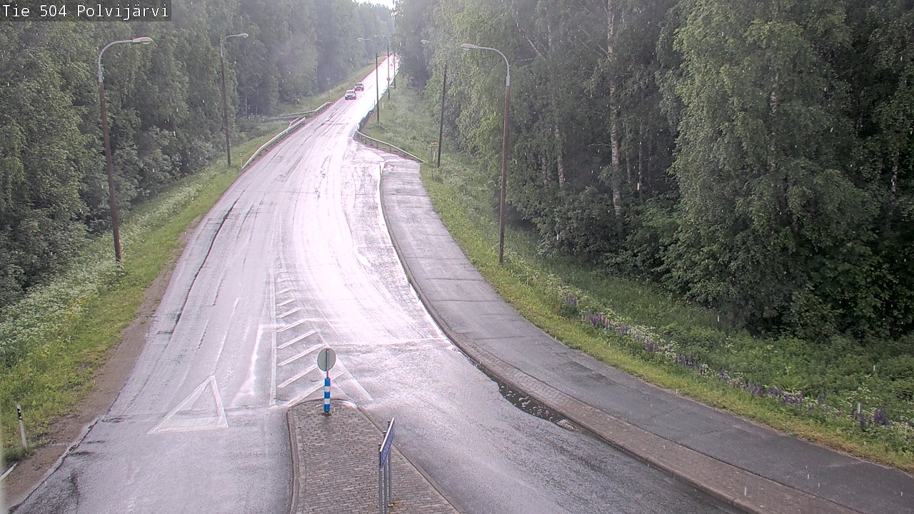 Weather Camera Image Väg 504 Polvijärvi, Polvijärvi, Pohjois-Karjala