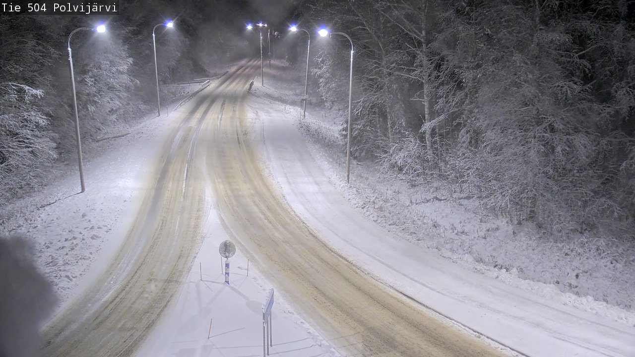 Weather Camera Image Väg 504 Polvijärvi, Polvijärvi, Pohjois-Karjala