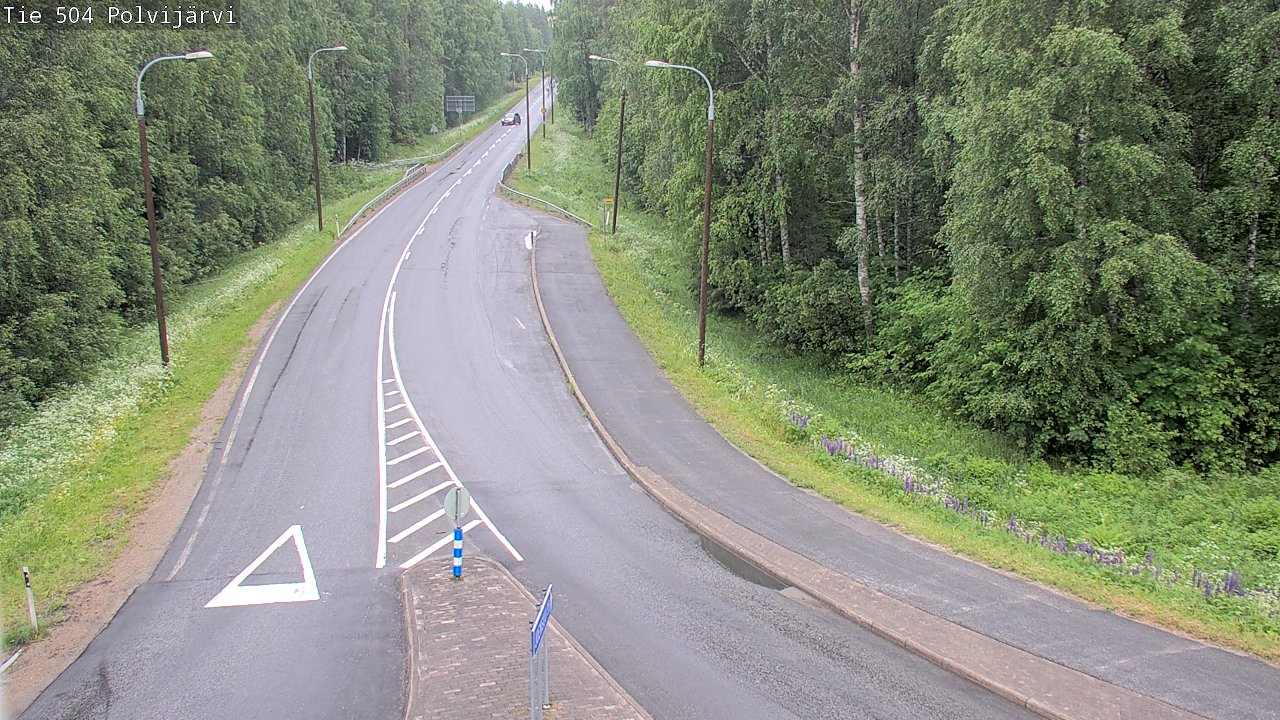 Weather Camera Image Väg 504 Polvijärvi, Polvijärvi, Pohjois-Karjala