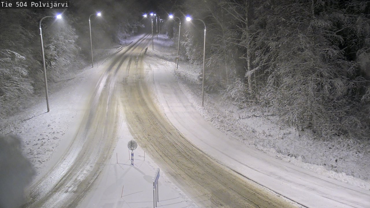 Weather Camera Image Väg 504 Polvijärvi, Polvijärvi, Pohjois-Karjala