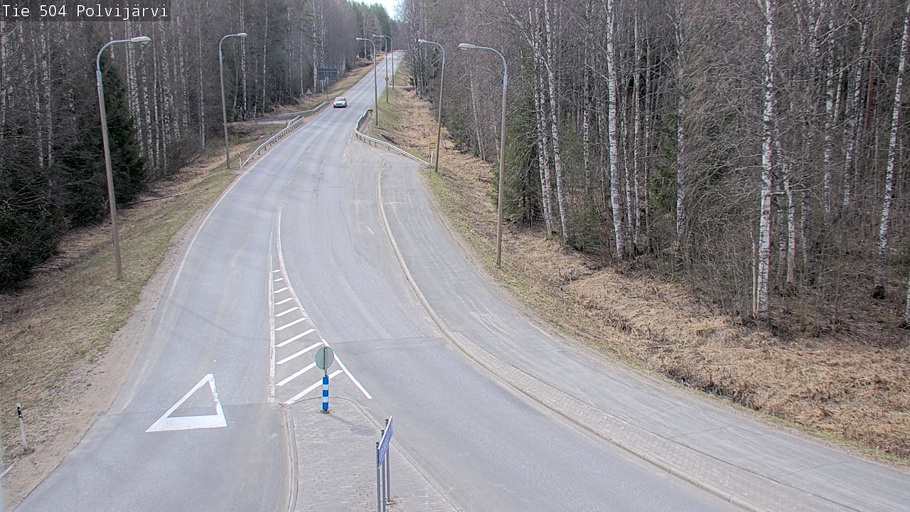 Weather Camera Image Väg 504 Polvijärvi, Polvijärvi, Pohjois-Karjala