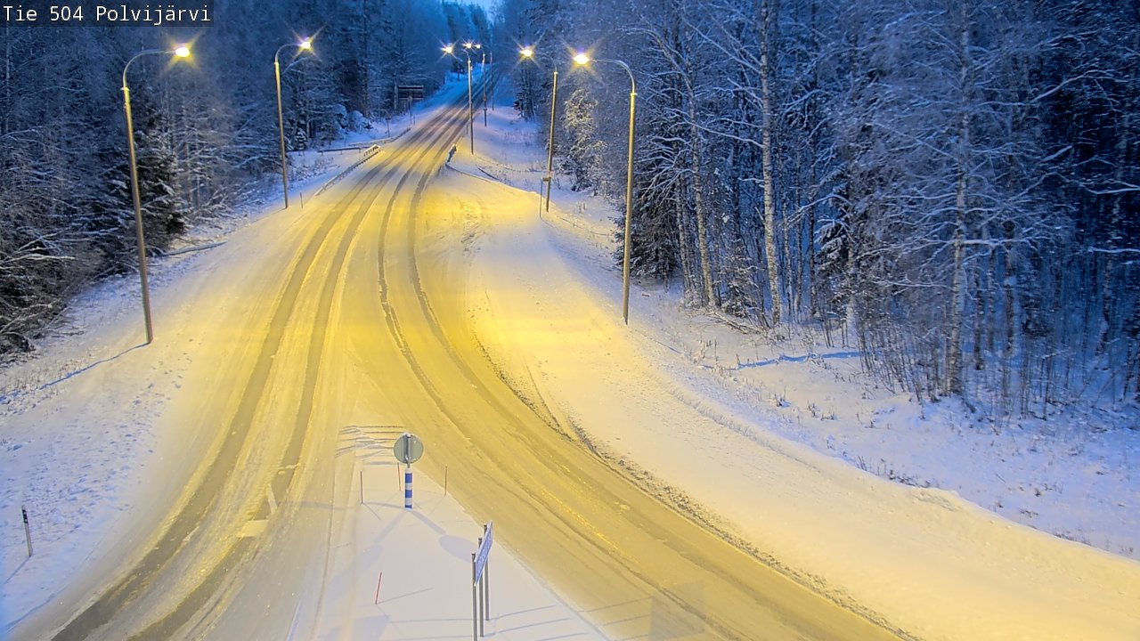 Kelikamerat Kuva Tie 504 Polvijärvi, Polvijärvi, Pohjois-Karjala