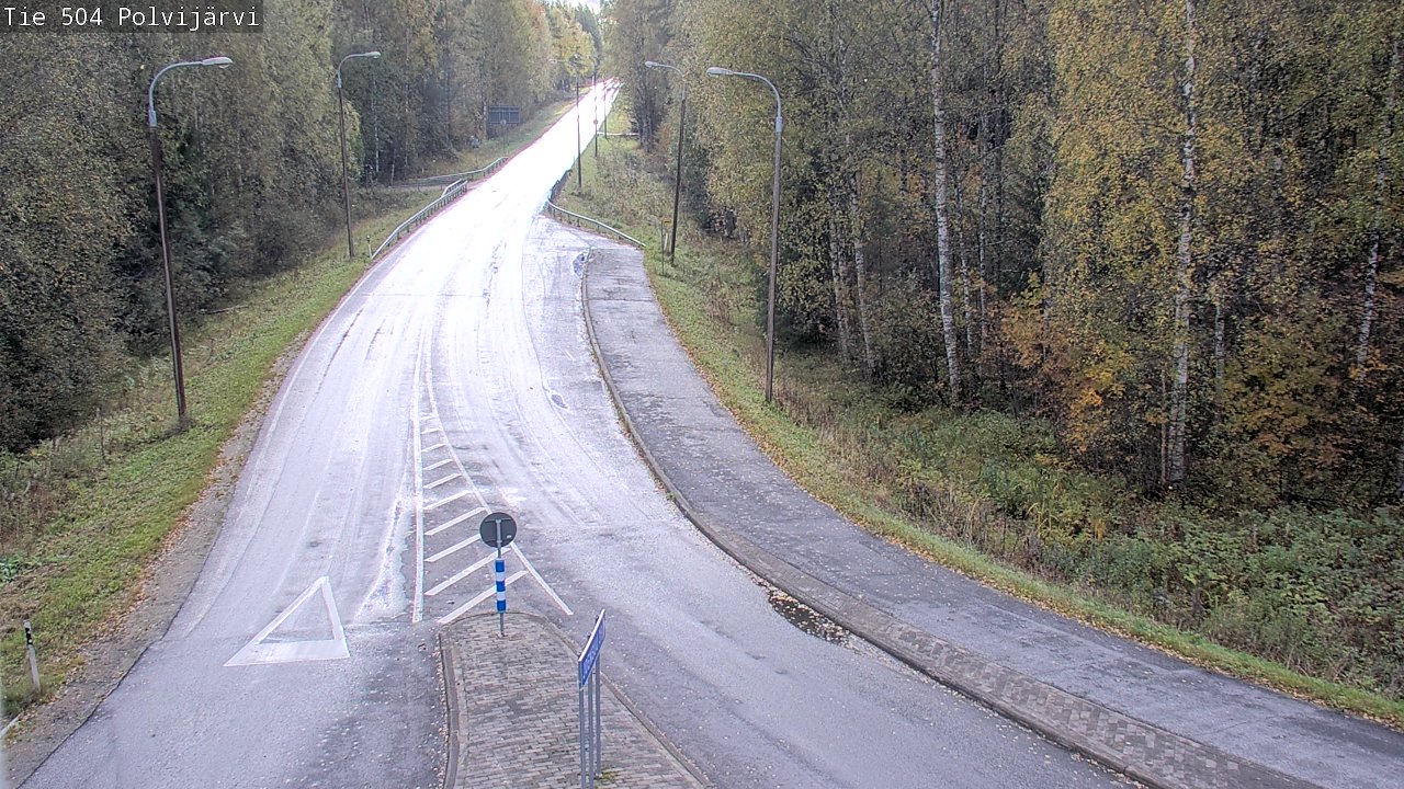 Weather Camera Image Väg 504 Polvijärvi, Polvijärvi, Pohjois-Karjala