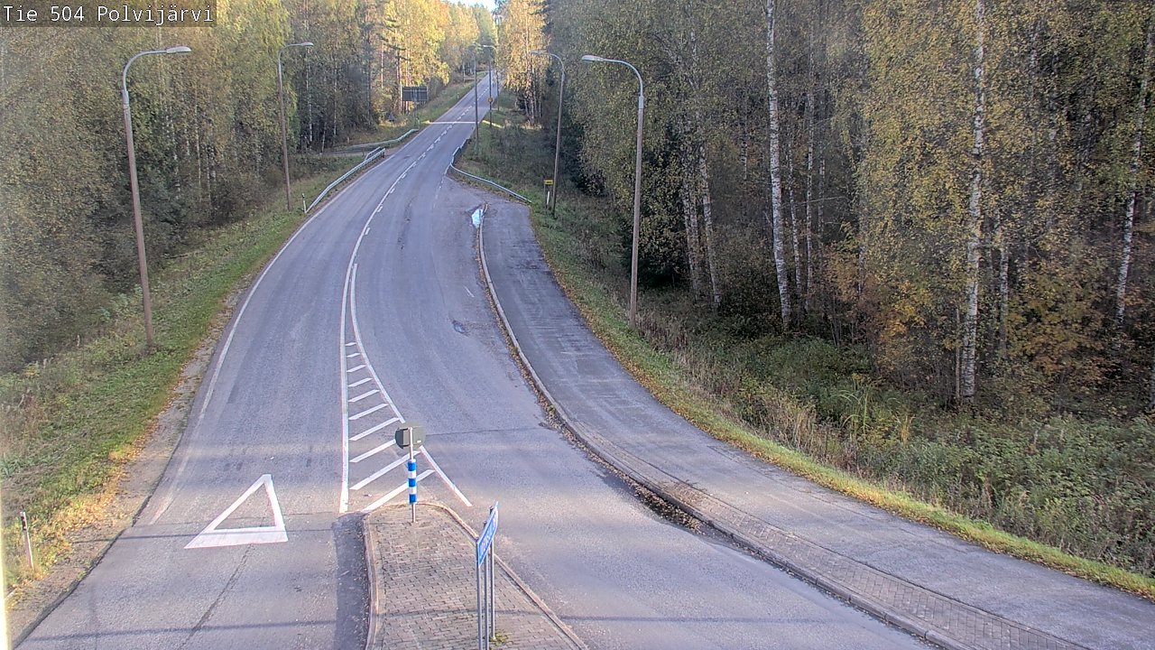 Weather Camera Image Väg 504 Polvijärvi, Polvijärvi, Pohjois-Karjala