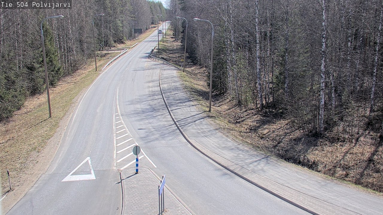 Weather Camera Image Väg 504 Polvijärvi, Polvijärvi, Pohjois-Karjala