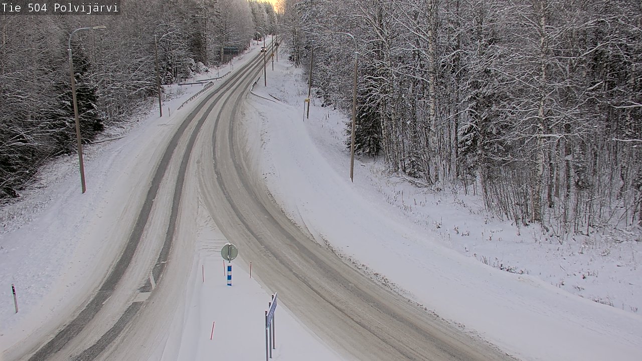 Weather Camera Image Road 504 Polvijärvi, Polvijärvi, Pohjois-Karjala